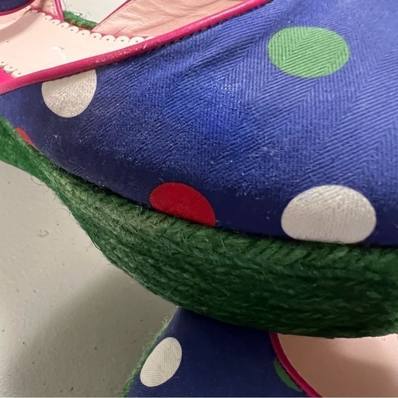 M Missoni Polka Dot Espadrilles Platform Sandals - Picture 13 of 14